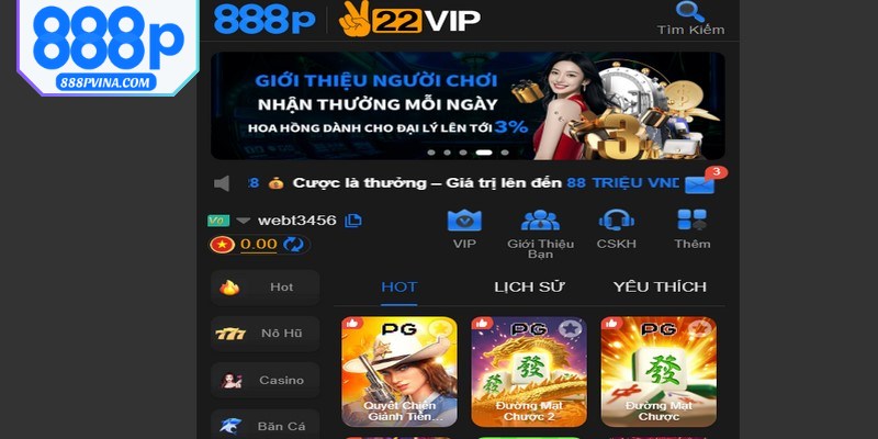 Hãy đăng nhập 888P để bắt đầu quy trình truy cập nền tảng